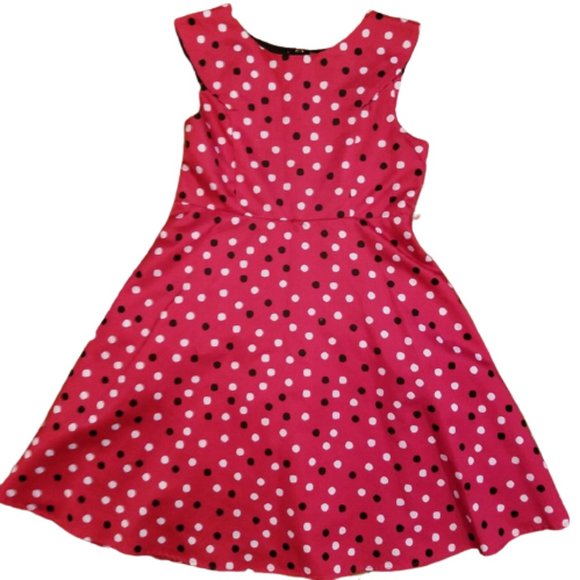 Kids Red Polka Dot  Disorderly dress - Picture 1 of 4